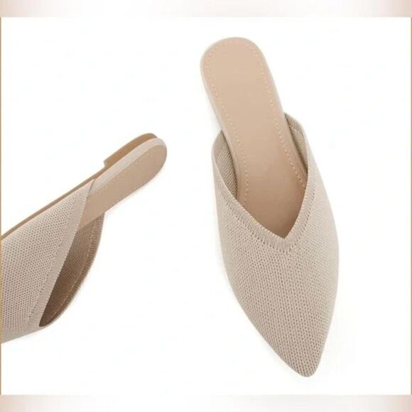NWT Flat Mules for Women, Closed Pointed Toe Flat Loafers - Picture 6 of 7